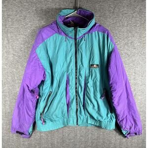 Vintage Sierra Designs Jacket Mens Medium Hooded Windbreaker Outdoor 90s